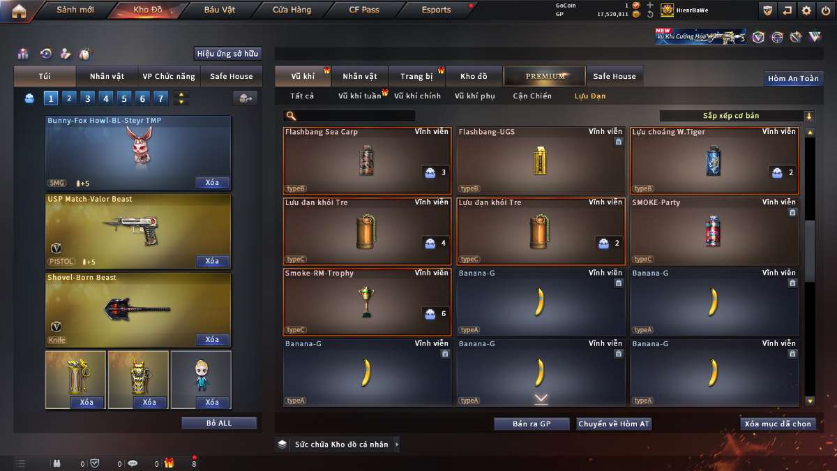 shop acc cf uy tin gia re